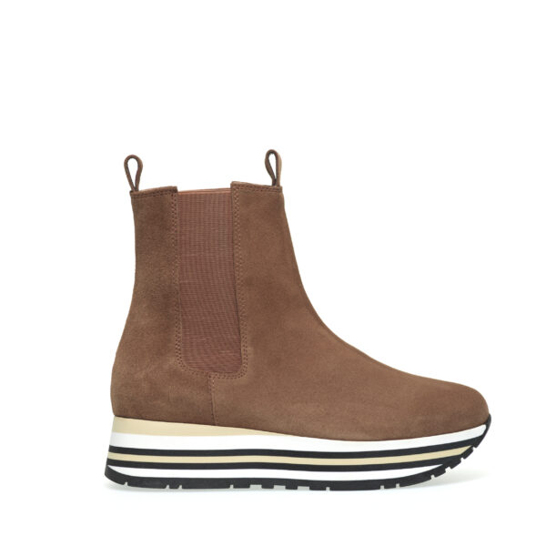 Stiefelette aus Veloursleder