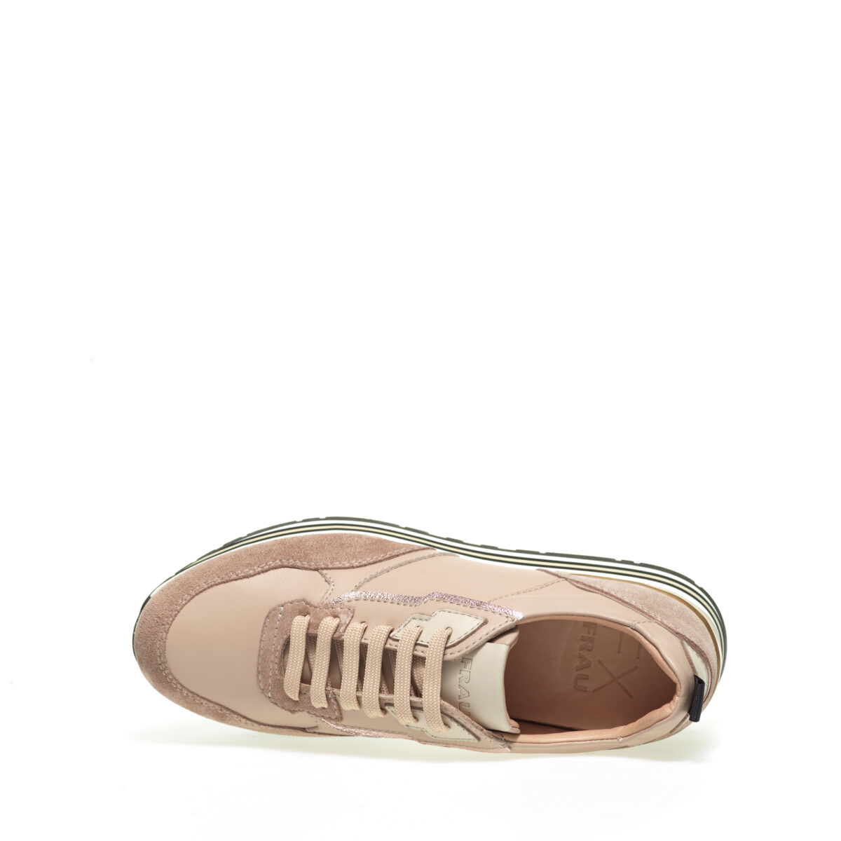 Sportlicher Sneaker aus Leder Cammello – Bild 2
