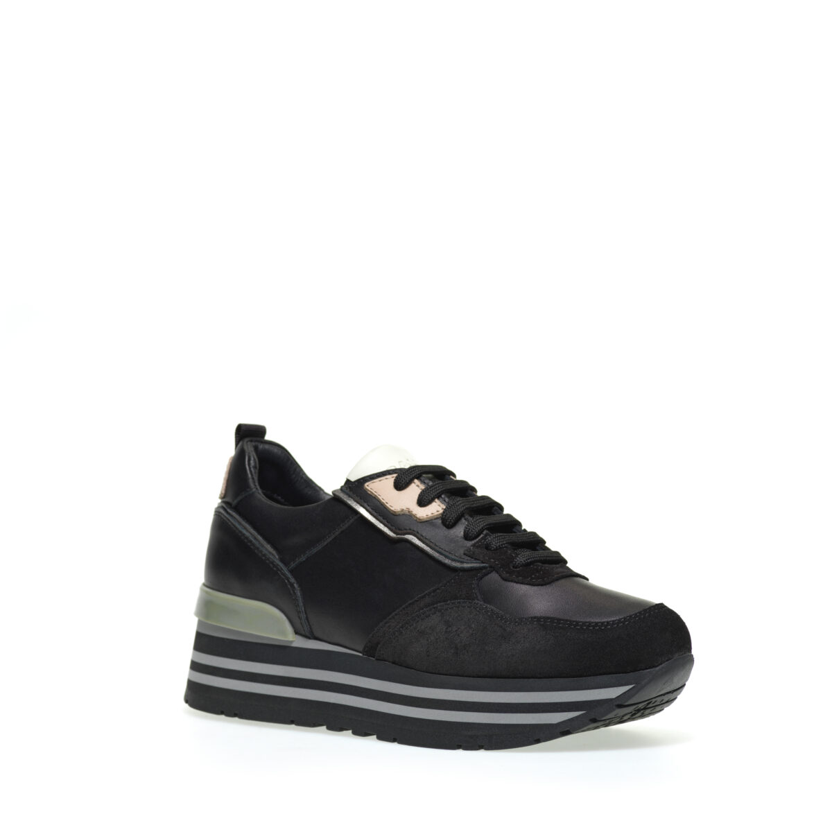 Sportlicher Sneaker aus Leder Nero – Bild 3